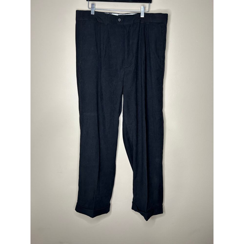 Gochu by KBB Black Dress Pants Mens Size 40 Vintage Cuffed Pants